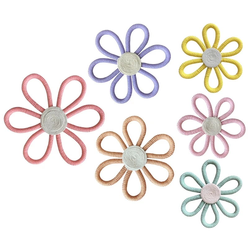 Set of 6 Nursery House Decor Colorful Flowers Woven Wall Hangings Woven Flower BabyGirls Wall Decorations
Set of 6 Nursery House Decor Colorful Flowers Woven Wall Hangings Woven Flower BabyGirls Wall Decorations
