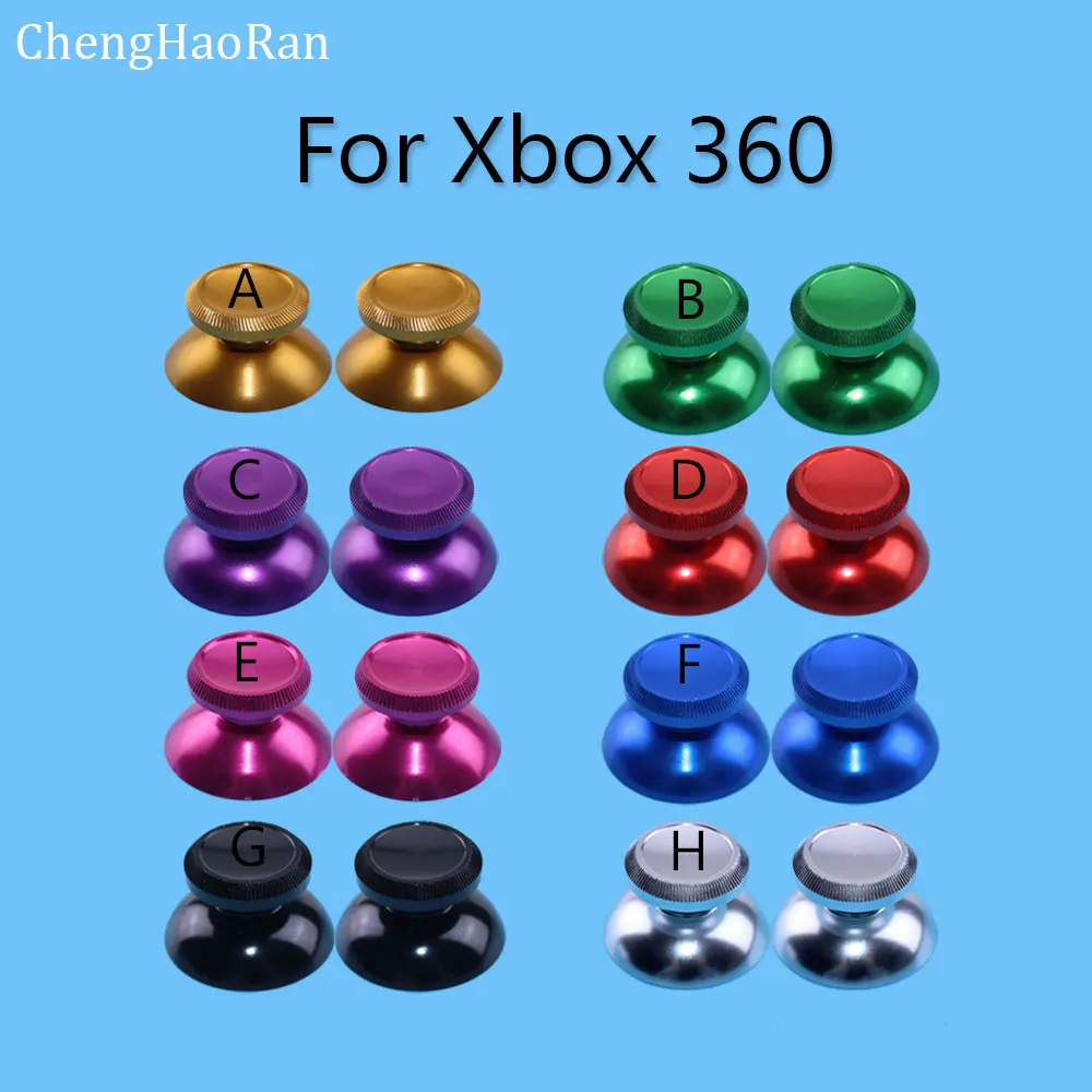 

1piece 3D Metal Joystick Grip Cap Analog Thumb Stick Cover For 8 colors Xbox 360 Gamepad Controller Thumbstick repair