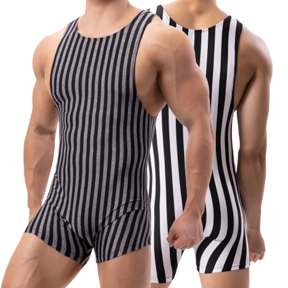 Men Gym Fitness Undershirt Bodysuit Stripe Wrestling Singlet Weight Lifting Jumpsuit Workout Outfits Athletic Gymnastics Leotard
Men Gym Fitness Undershirt Bodysuit Stripe Wrestling Singlet Weight Lifting Jumpsuit Workout Outfits Athletic Gymnastics Leotard