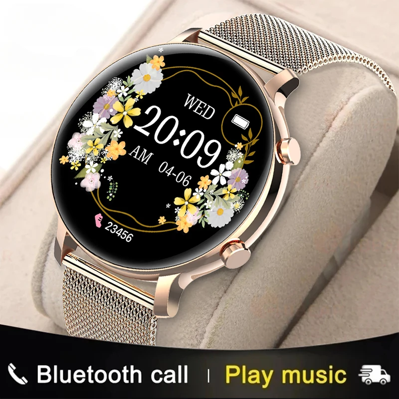 

2024 New Bluetooth Call Fashion Smart Watch Women ECG+PPG Smartwatch Fashion Waterproo Ladies Watch Waterproof Girl Bracelets