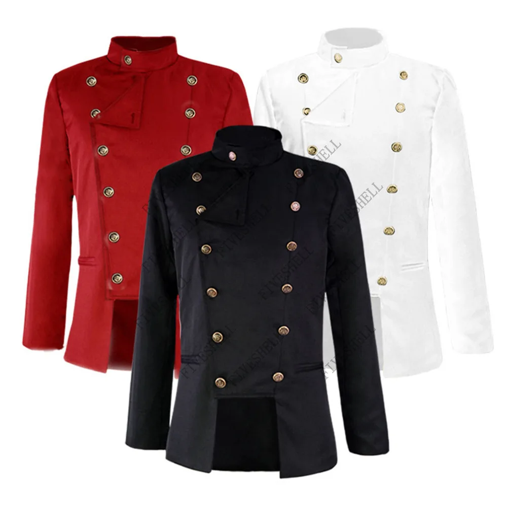 Red Double Breasted Court Prince Uniform Men Vintage Steampunk Medieval Thin Jacket Formal Tailcoat Gothic Halloween Tuxedo Coat
Red Double Breasted Court Prince Uniform Men Vintage Steampunk Medieval Thin Jacket Formal Tailcoat Gothic Halloween Tuxedo Coat