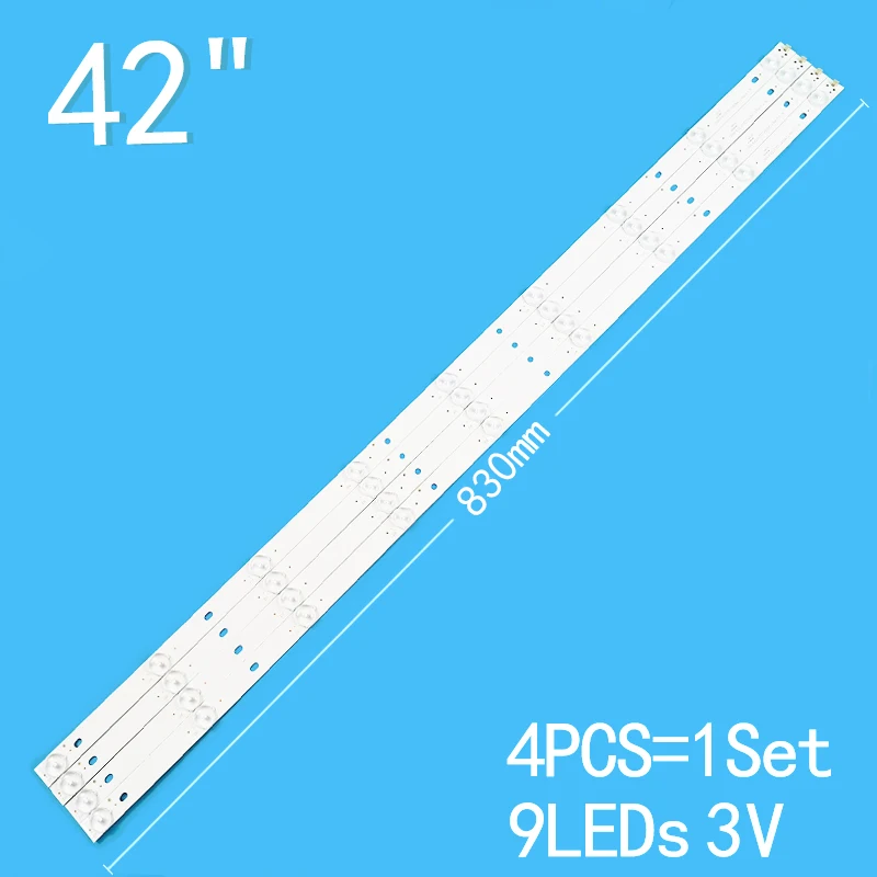 For New 3PCS/lot 830mm 9LEDs 3V 42" LCD TV TCL 42E10 42S260 42H220 42H200 42L23 H42E12 LED42V3i LED42V6 CN42DA801
For New 3PCS/lot 830mm 9LEDs 3V 42" LCD TV TCL 42E10 42S260 42H220 42H200 42L23 H42E12 LED42V3i LED42V6 CN42DA801