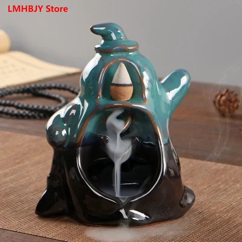 

Backflow Incense Burner Smoke Flow Indoor Incense Holder Backflow Incense Burner Tea Ceremony Home Fragrance Zen Decoration