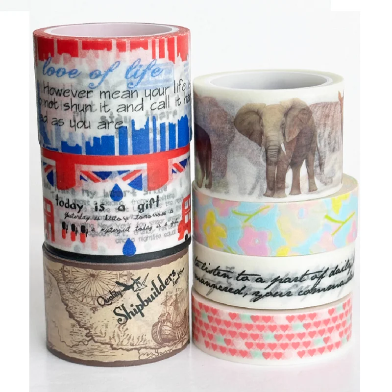 Retro Designs / Basic Pattern / Flower Washi Tape for DIY Decoration Scrapbooking Collage
Retro Designs / Basic Pattern / Flower Washi Tape for DIY Decoration Scrapbooking Collage