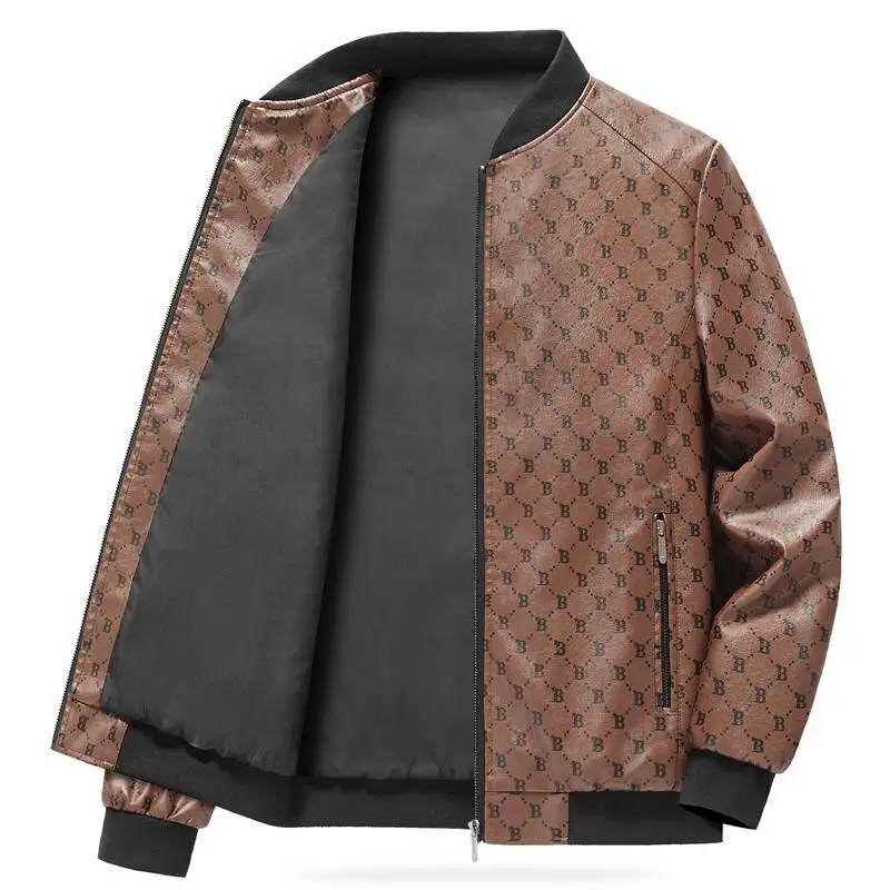 Men New Fall Jacket Fashion Casual Youth Baseball Collar Printed Letter PU Leather Coat Comfortable Every Day Top
Men New Fall Jacket Fashion Casual Youth Baseball Collar Printed Letter PU Leather Coat Comfortable Every Day Top