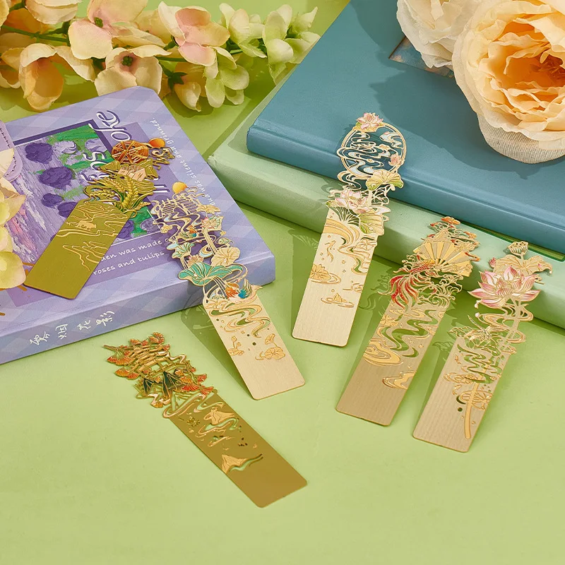 

Exquisite Metal Hollow Out Bookmark Classical Chinese Style Bookmarks Creative Book Mark Kids Students Gifts School Stationery
