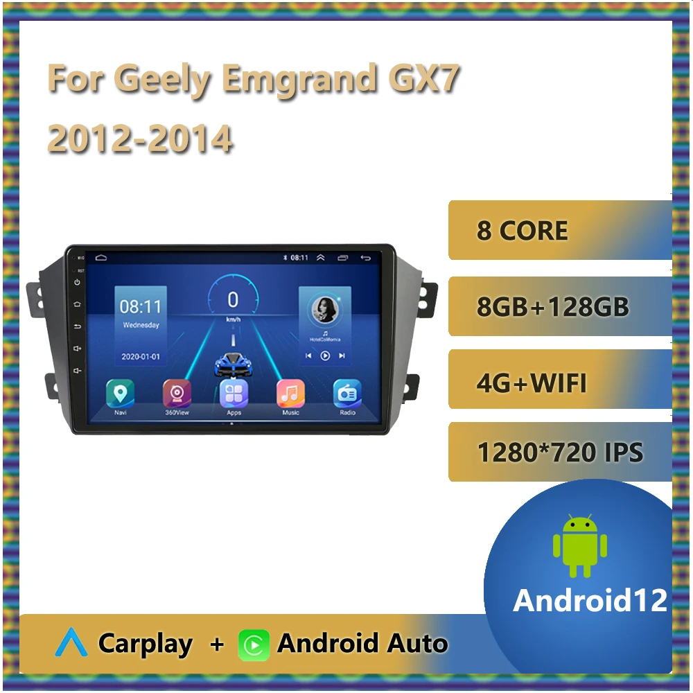9-дюймовый Android 12 для Geely Emgrand GX7 2012 2013 2014 автомобильное радио, видеонаблюдение, стерео GPS Carplay Auto BT5.0 5G WiF 8GB + 256GB
9-дюймовый Android 12 для Geely Emgrand GX7 2012 2013 2014 автомобильное радио, видеонаблюдение, стерео GPS Carplay Auto BT5.0 5G WiF 8GB + 256GB