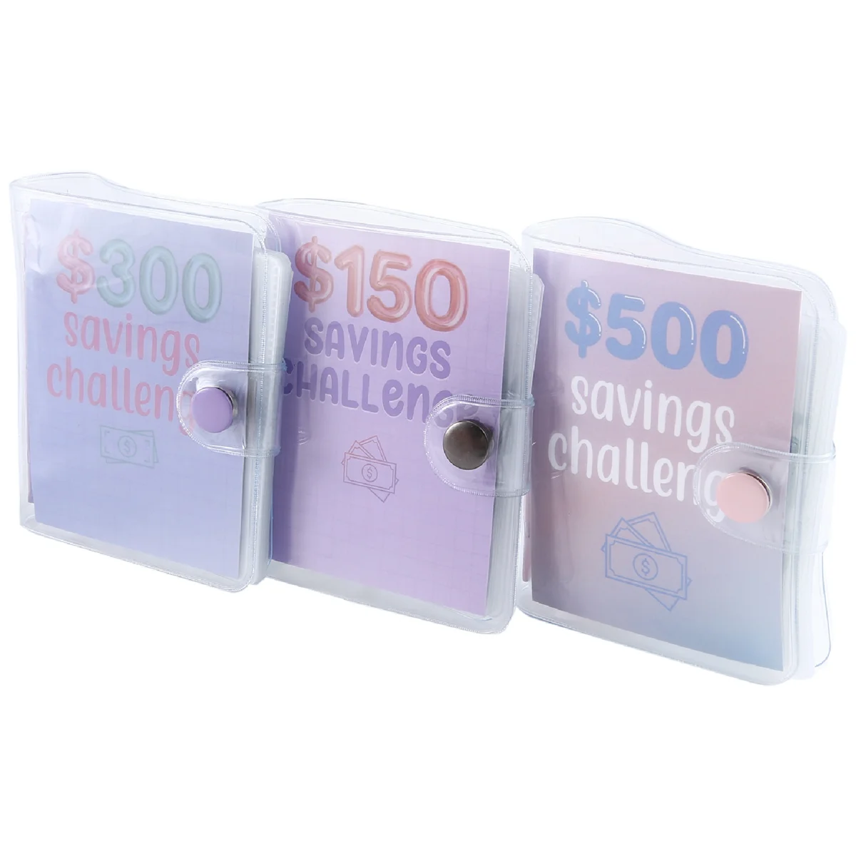 3Pcs Mini Binder Savings Challenge 150/300/500 Saving Money Budgets Cash Envelope Wallet Budget Binder Notebook Budget
3Pcs Mini Binder Savings Challenge 150/300/500 Saving Money Budgets Cash Envelope Wallet Budget Binder Notebook Budget