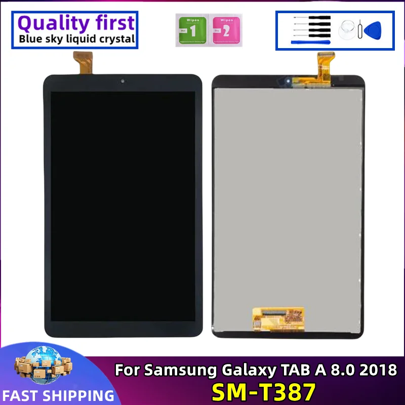 

ЖК-дисплей для Samsung Galaxy TAB A 8,0, 2018, оригинальный планшетный дисплей с сенсорным экраном и дигитайзером в сборе, замена