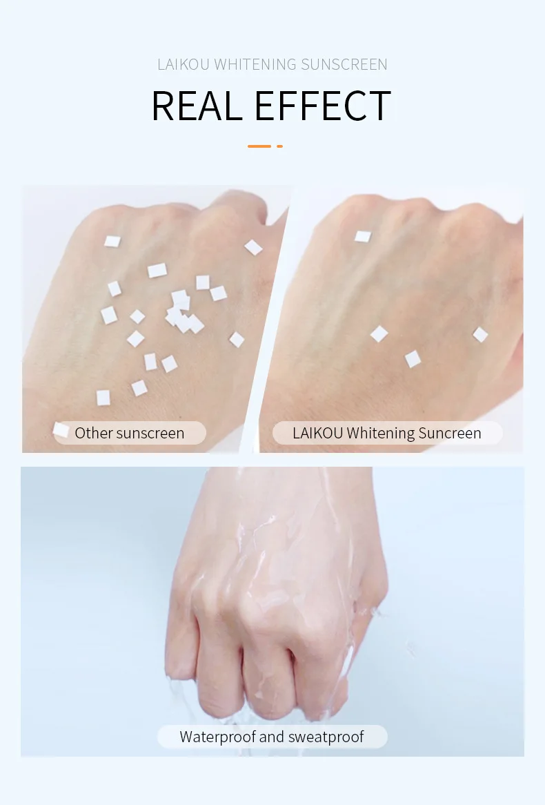 7pcs LAIKOU Facial Body Sunscreen Protector Facial Solar Sun Whitening Sun Cream Anti-Aging Oil-control Moisturizing SPF50+ PA+ 7 S153d0f70196b4a6e8e49868afcf4fd6a9