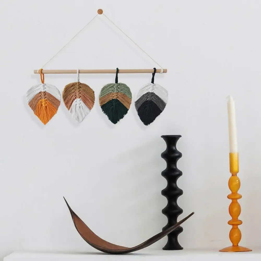 Colorful Macrame Leaves Wall Art 3 S153f9aa6cfd449cda179aed0b42630a3t