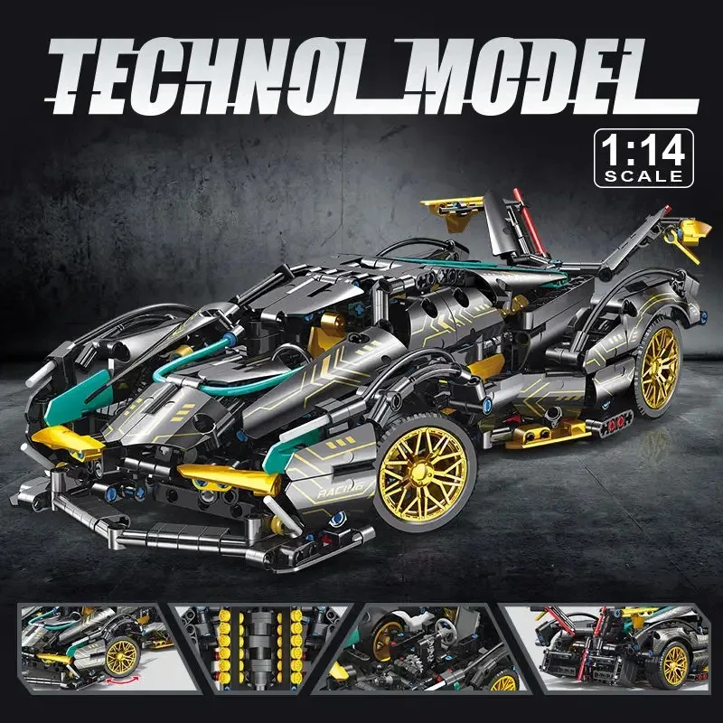 Технический строительный блок Lamborghinis V12, суперавтомобильные блоки, кирпич, двойной двигатель, силовой привод 2,4G, Радиоуправляемый автомобиль для технических автомобилей Lego
Технический строительный блок Lamborghinis V12, суперавтомобильные блоки, кирпич, двойной двигатель, силовой привод 2,4G, Радиоуправляемый автомобиль для технических автомобилей Lego
