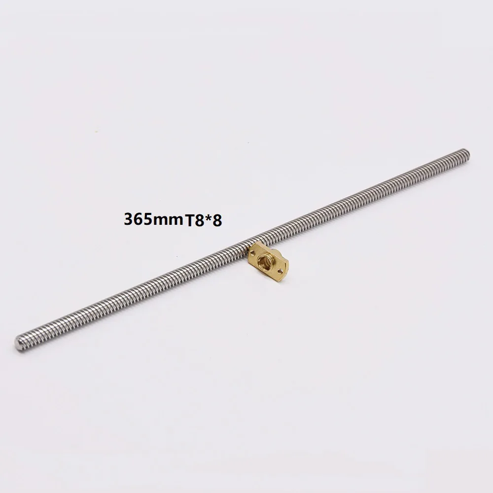 

3D Printer Ender-3 Z-axis Upgrade Kit T8*8-L365mm T Lead Screw Rod with Brass Nut For 3D Printer Ender 3 Ender 3 Pro