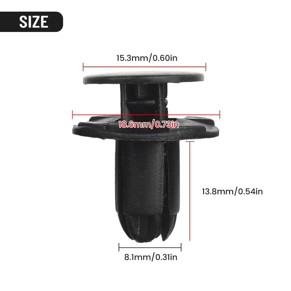 Hot Sale 10x Retainer Clips For Hyundai 1420608250B 86590-28000 865952T500 8mm Hole Head Diameter 18mm Length 14mm
Hot Sale 10x Retainer Clips For Hyundai 1420608250B 86590-28000 865952T500 8mm Hole Head Diameter 18mm Length 14mm