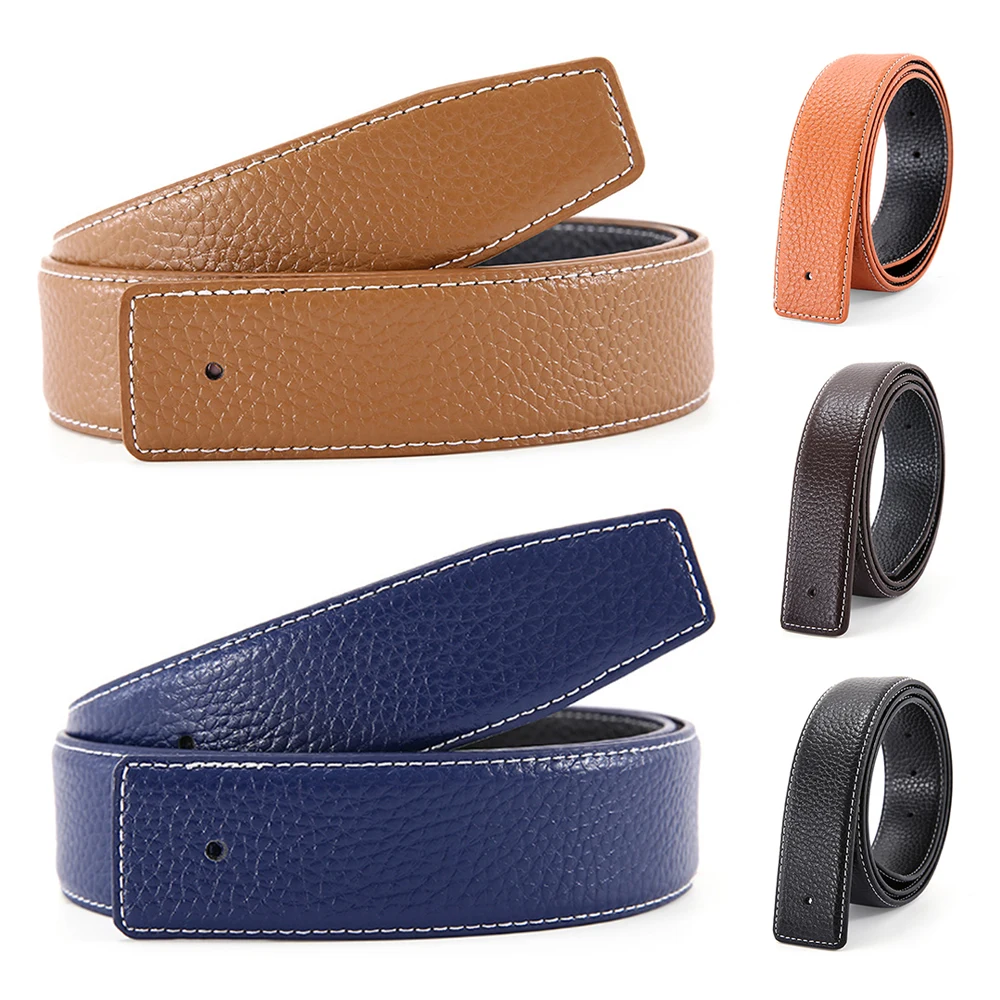 

Business Waistband Without Belt Buckle Casual Waist Strap Waist Belt Pin Buckle Leather Belt Trouser Jeans 110cm Fashion