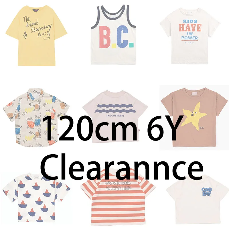 

EnkeliBB 2 + штуки Бесплатная доставка ~ 120 см 6Y распродажа детская брендовая футболка для мальчиков и девочек детские топы