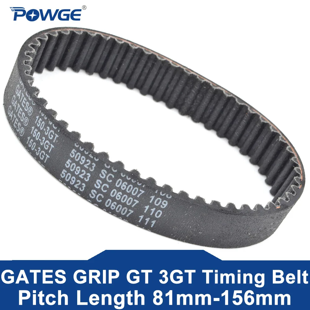 

POWGE GATES 3GT Timing belt Lp=81 93 102 105 108 111 114 117 120 123 126 129 132 135 138 141 144 147 150 156 Width 6-15mm Rubber