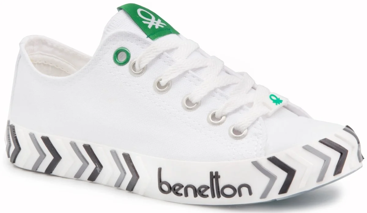 

United Colors Of Benetton 30624 White 2022 Summer Season Women Shoes Linen Colorful Sneakers Tied Casual Hiking Breathable Flexible Street