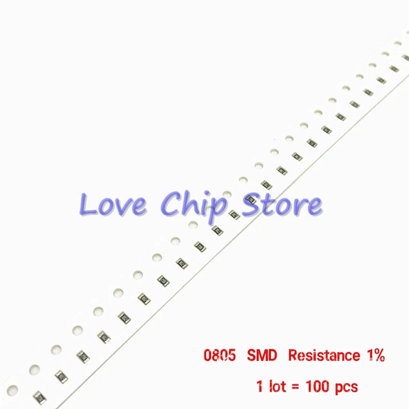 

100pcs 0805 1% SMD resistor 1/8W 8.25M 8.45M 8.66M 8.87M 9.09M 9.1M 9.31M 9.53M 9.76M 10M ohm