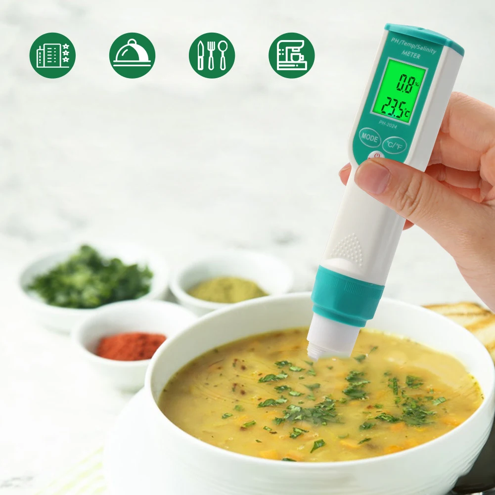 Digital PH Tester Plastic For Soil Testing For Cooking 3 In 1 Kitchen Food Digital PH Tester Meter With Temperature Probe
Digital PH Tester Plastic For Soil Testing For Cooking 3 In 1 Kitchen Food Digital PH Tester Meter With Temperature Probe