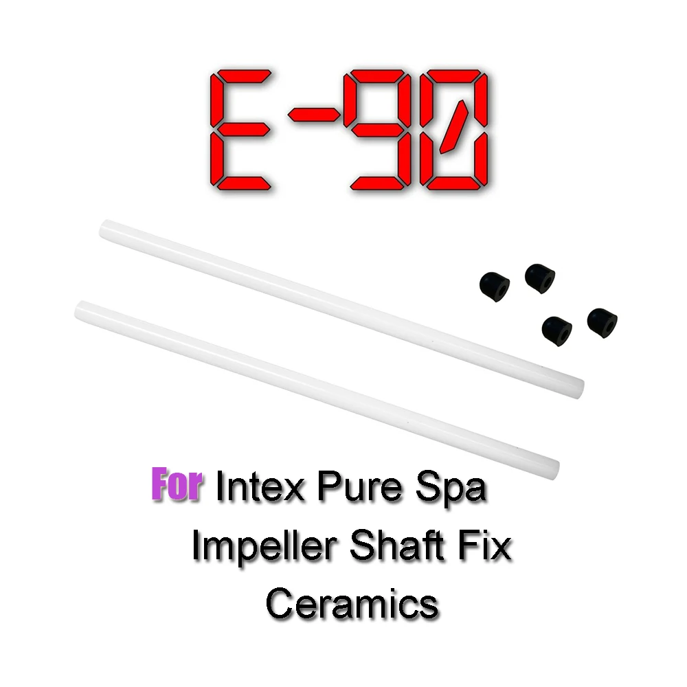 

2Pcs for Intex Pure Spa Hot Tub Impeller Pump Shaft Fix E90 errors Ceramic Stainless Steel