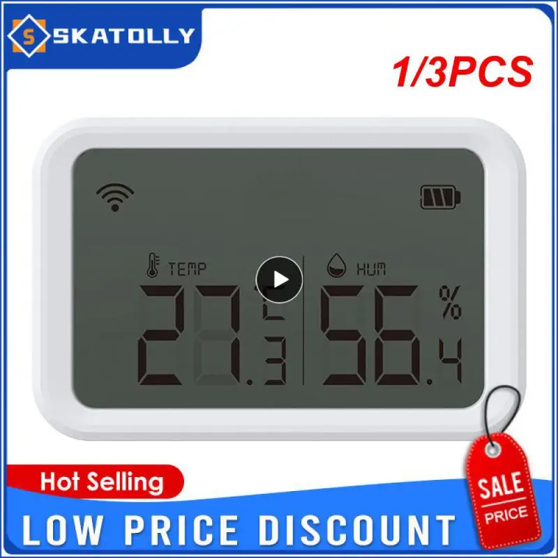 1/3PCS Tuya Temperature Humidity Sensor Detector With LCD Screen Works With Tuya Hub Zigbee2mqtt
1/3PCS Tuya Temperature Humidity Sensor Detector With LCD Screen Works With Tuya Hub Zigbee2mqtt