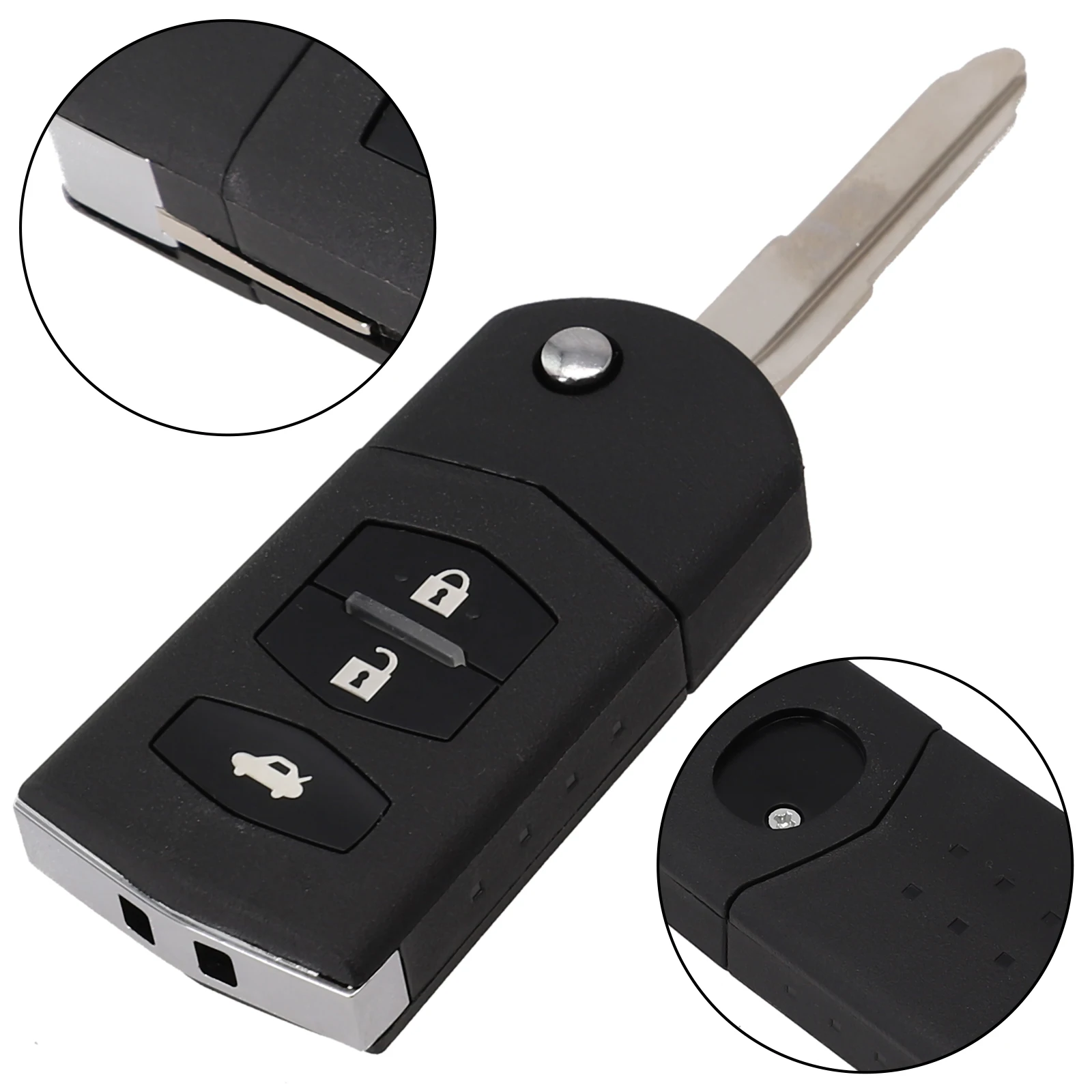 1 Set Car Remote Flip Key Shell Blade Case For Mazda 2 3 5 6 8 RX8 MX5 Fob 3 Buttons Remote Flip Key Shell Blade Case
1 Set Car Remote Flip Key Shell Blade Case For Mazda 2 3 5 6 8 RX8 MX5 Fob 3 Buttons Remote Flip Key Shell Blade Case