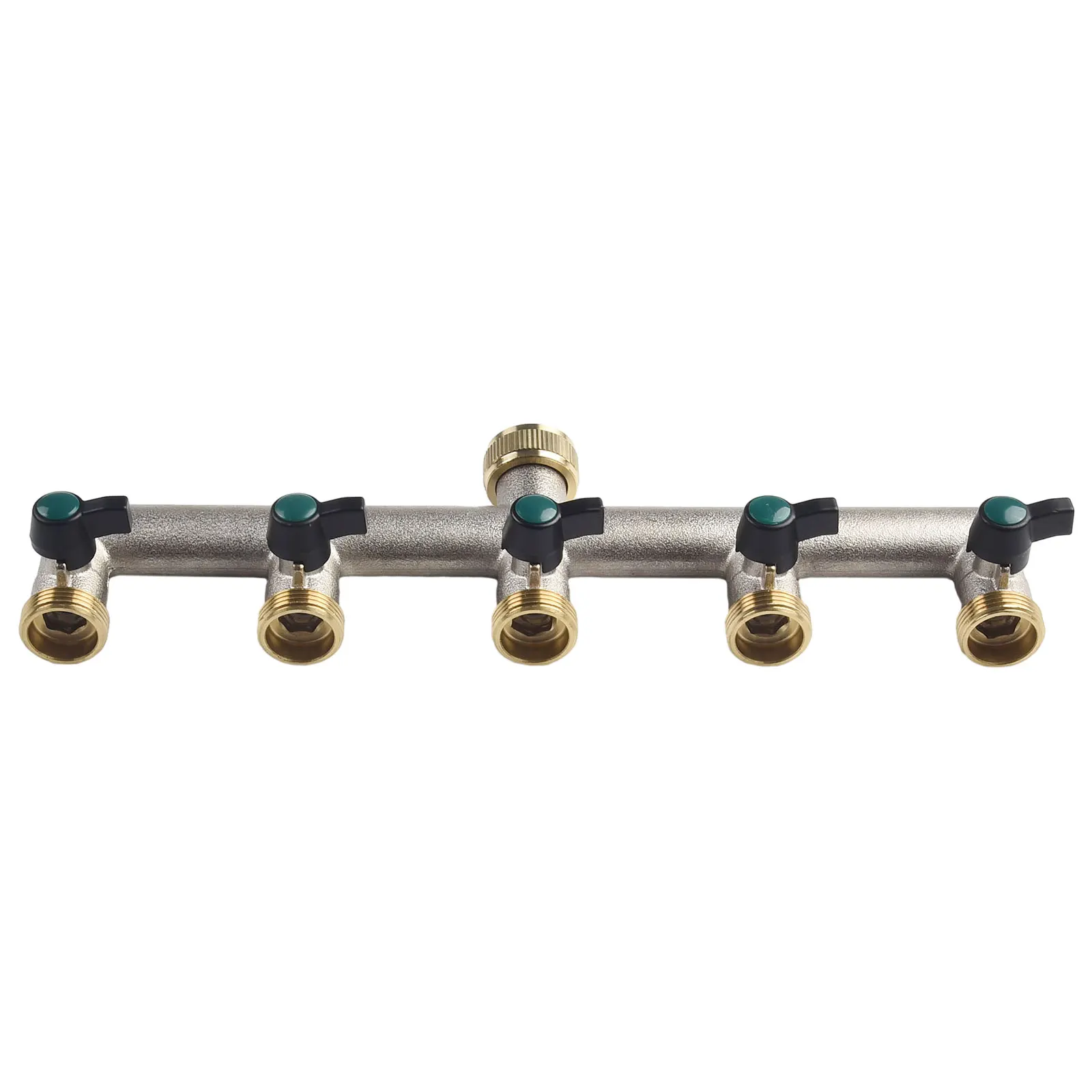 Water Distributor 5-way Distributor None 0 - 10 Bar 0 - 90°C 1pcs 3/4 Inch 308x85x50mm 5 Garden Hose 5-way Brass
Water Distributor 5-way Distributor None 0 - 10 Bar 0 - 90°C 1pcs 3/4 Inch 308x85x50mm 5 Garden Hose 5-way Brass