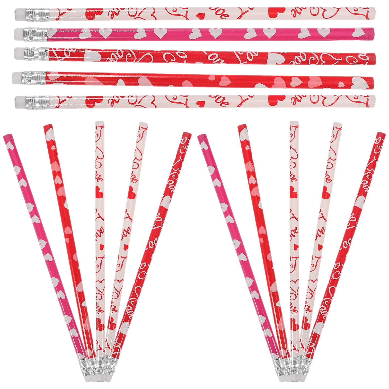 Cartoon Pencils With Eraser Portable Wood Pencils For Student Heart Pattern Drawing Sketch Art Design Mixed Style 
Cartoon Pencils With Eraser Portable Wood Pencils For Student Heart Pattern Drawing Sketch Art Design Mixed Style