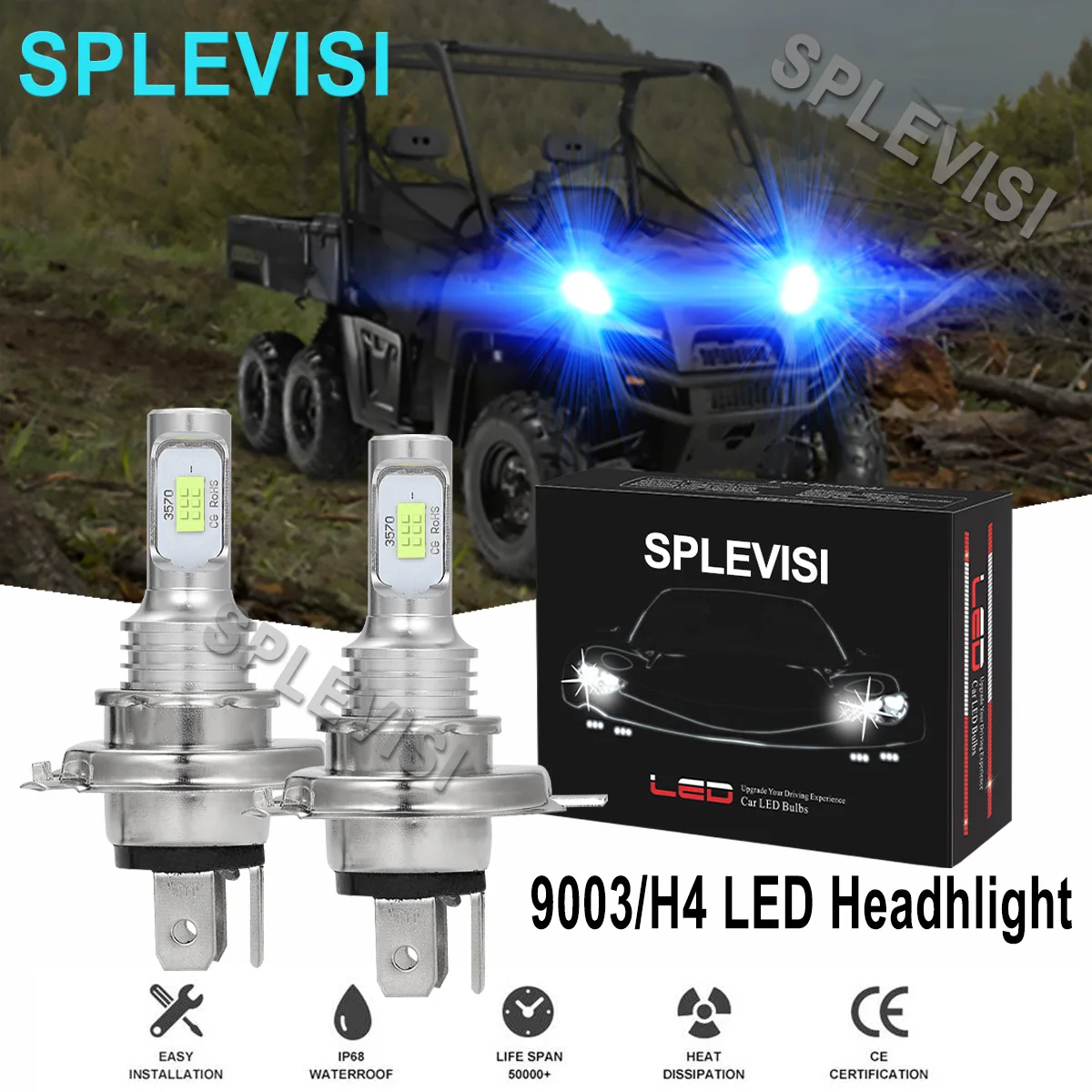 2PCS Ice Blue 35W LED Headlight For Polaris Lite 1992-1998 Longtrak 1985-89 Magnum 425 1995-1999 MVRS 700 1997 RXL 650 1990-1992
2PCS Ice Blue 35W LED Headlight For Polaris Lite 1992-1998 Longtrak 1985-89 Magnum 425 1995-1999 MVRS 700 1997 RXL 650 1990-1992