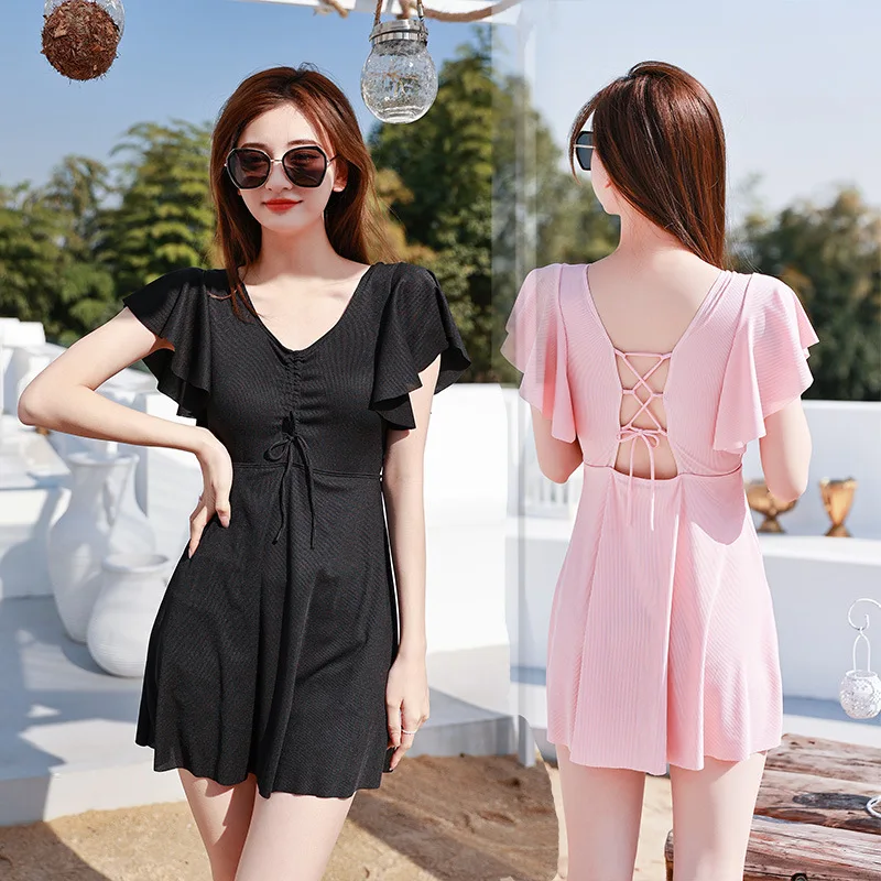 Korean Style Casualba Ckless Solid One Piece Swimwear Women 2022 Summer Push Up Sexy Swimsuit Women's Bikini Beachwear 
Korean Style Casualba Ckless Solid One Piece Swimwear Women 2022 Summer Push Up Sexy Swimsuit Women's Bikini Beachwear