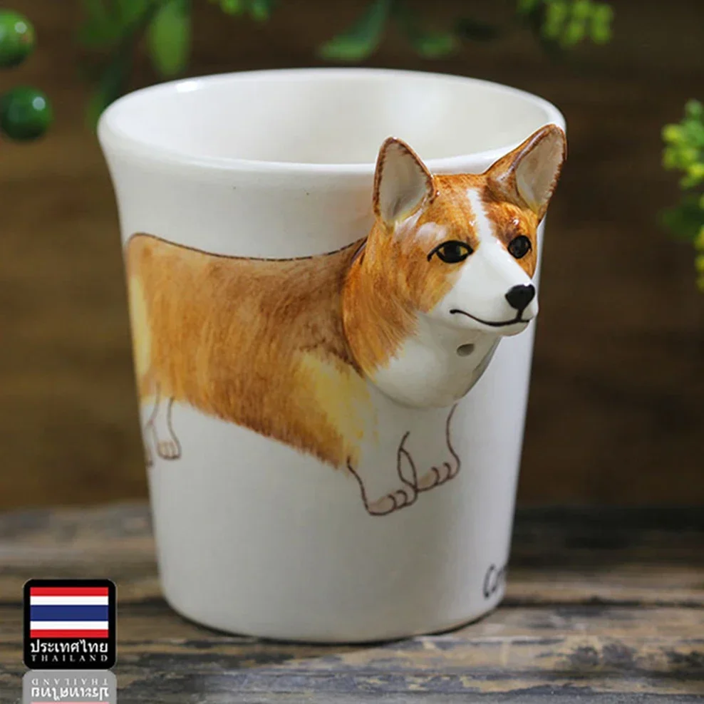 Thailand Ceramic Coffee Mug Hand Painted Famous Dog Figurine Water Cup Cartoon Animal Cup Office Coffee Cup
Thailand Ceramic Coffee Mug Hand Painted Famous Dog Figurine Water Cup Cartoon Animal Cup Office Coffee Cup