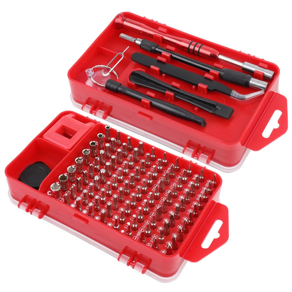 108 in 1 Screwdriver Set Professional Magnetic Torx Hex Screw Bit Tool Kit for Electronics Repair Chrome vanadium Steel Bits
108 in 1 Screwdriver Set Professional Magnetic Torx Hex Screw Bit Tool Kit for Electronics Repair Chrome vanadium Steel Bits