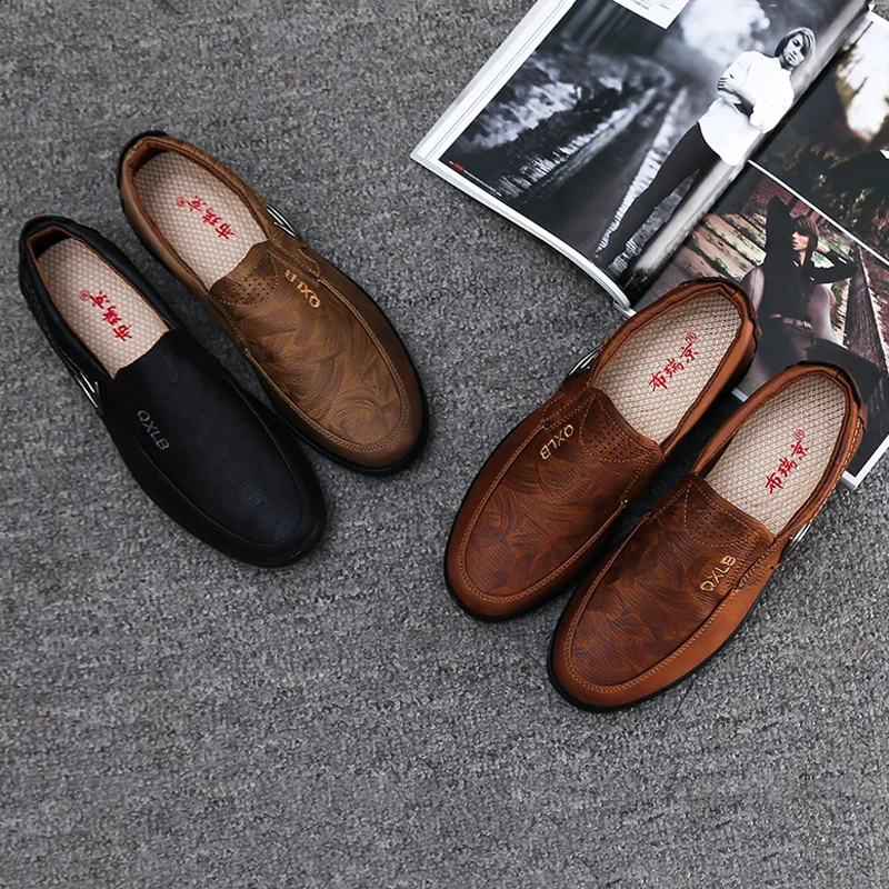 Spring Middle-aged Fashion Casual Men's Shoes Low-top Slip-on Soft-soled Daily Loafers Simple and Comfortable Outdoor Footwear
Spring Middle-aged Fashion Casual Men's Shoes Low-top Slip-on Soft-soled Daily Loafers Simple and Comfortable Outdoor Footwear