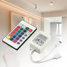 24 Key IR Remote Control DC12V For 3528 5050 SMD Led Light Strip Infrared RGB Controller Dimmer Smart Home Light Control Ne P3X6
24 Key IR Remote Control DC12V For 3528 5050 SMD Led Light Strip Infrared RGB Controller Dimmer Smart Home Light Control Ne P3X6