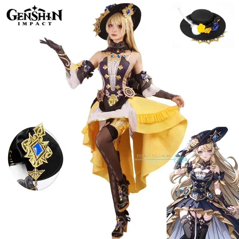 

Navia Cosplay Game Genshinimpact Navia Cosplay Anime Costume Uniform Halloween Party Role Play Costume Full Set Cos