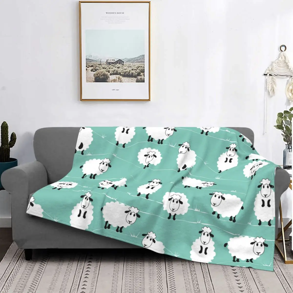 Sheep Cartoon Blanket Flannel Print Breathable Ultra-Soft Throw Blanket for Home Travel Bedspread
Sheep Cartoon Blanket Flannel Print Breathable Ultra-Soft Throw Blanket for Home Travel Bedspread