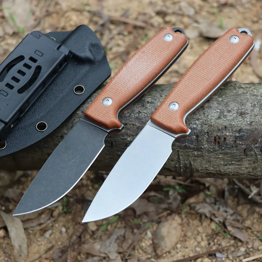 

TRSKT Sandvik 14C28N Survival Camping Knives , Hunting Tactical Knife Outdoor Edc Tool 60Hrc With Kydex Flax Handle Dropshipping