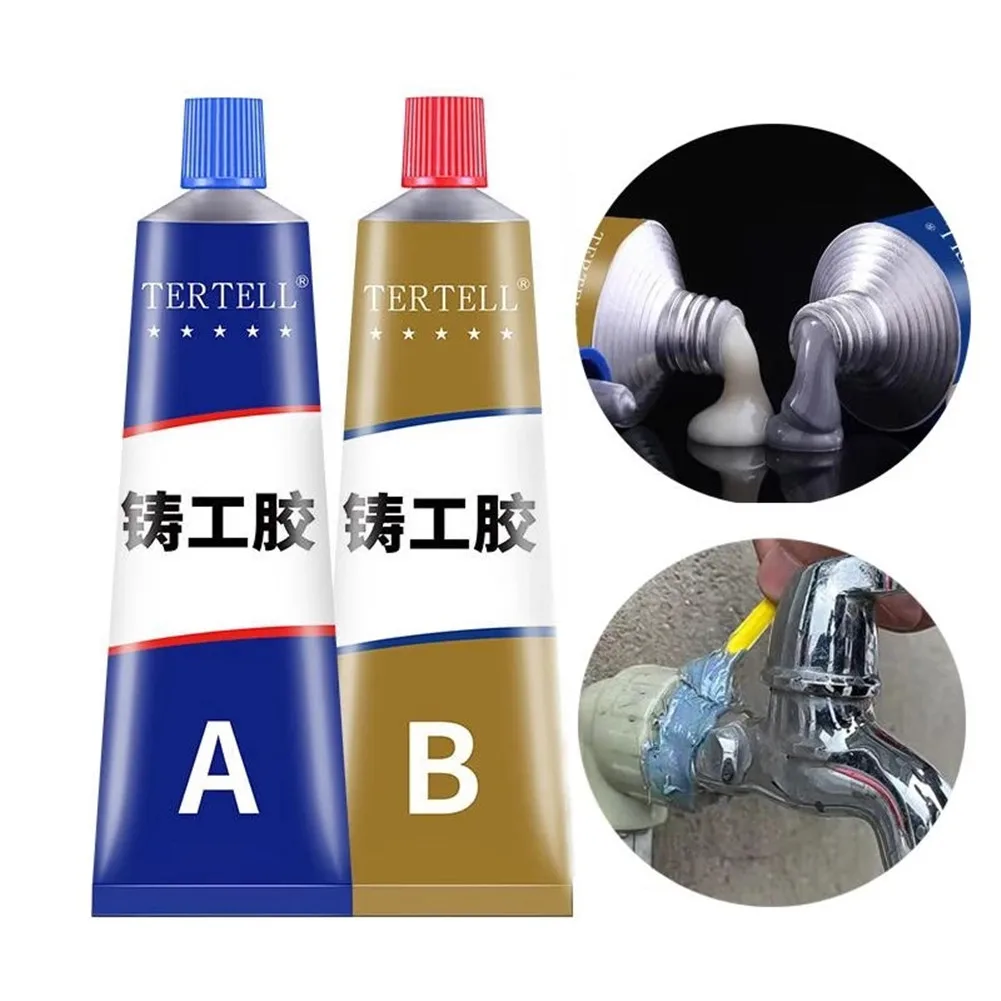 100g Repair Glue AB Strong Metal Repair Glue Heat Resistance Cold Weld Metal Repair Adhesive Casting Adhesive Caster Glue
100g Repair Glue AB Strong Metal Repair Glue Heat Resistance Cold Weld Metal Repair Adhesive Casting Adhesive Caster Glue