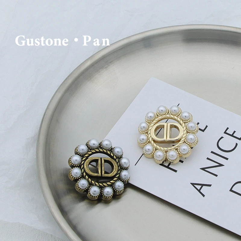 Vintage little fragrant metalWomen's Pearl double D buttons tweed coat sweater Sewing Accessory DIY Handmade
Vintage little fragrant metalWomen's Pearl double D buttons tweed coat sweater Sewing Accessory DIY Handmade