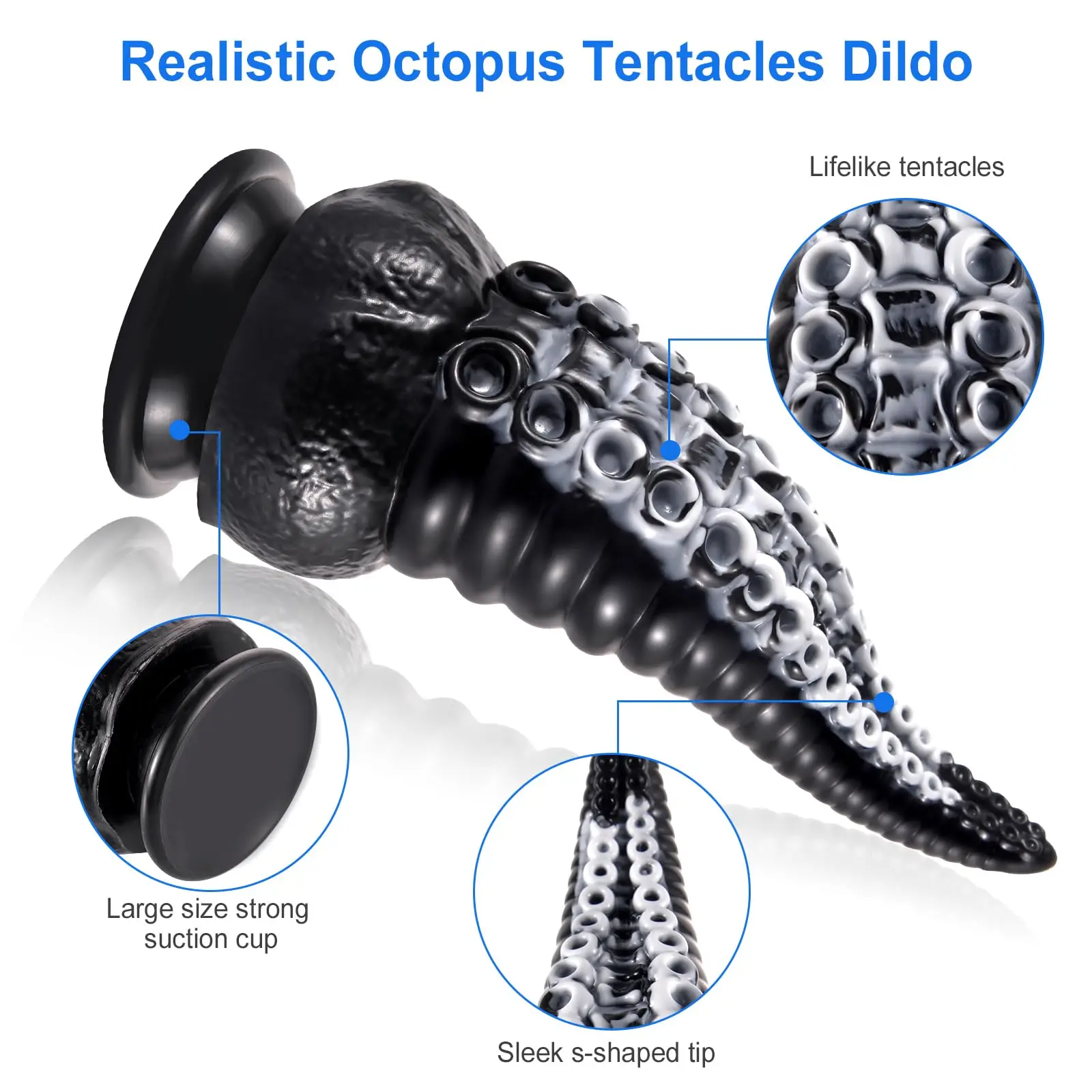 Consolo Tentáculo Polvo com Ventosa Tentacle Dildo Consolo Tentáculo Polvo com Ventosa Tentacle Dildo