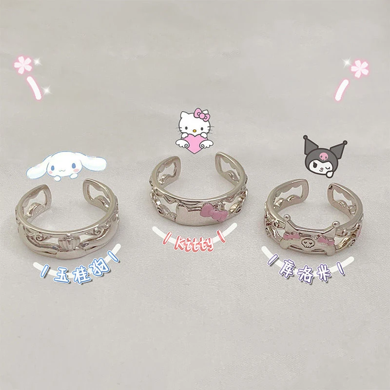Kawaii Ring Sanrio Hello Kittys Mymelody Cinnamoroll Kuromi Accessories Cute Beauty Summer Garden Girlfriends Christmas Gift
Kawaii Ring Sanrio Hello Kittys Mymelody Cinnamoroll Kuromi Accessories Cute Beauty Summer Garden Girlfriends Christmas Gift