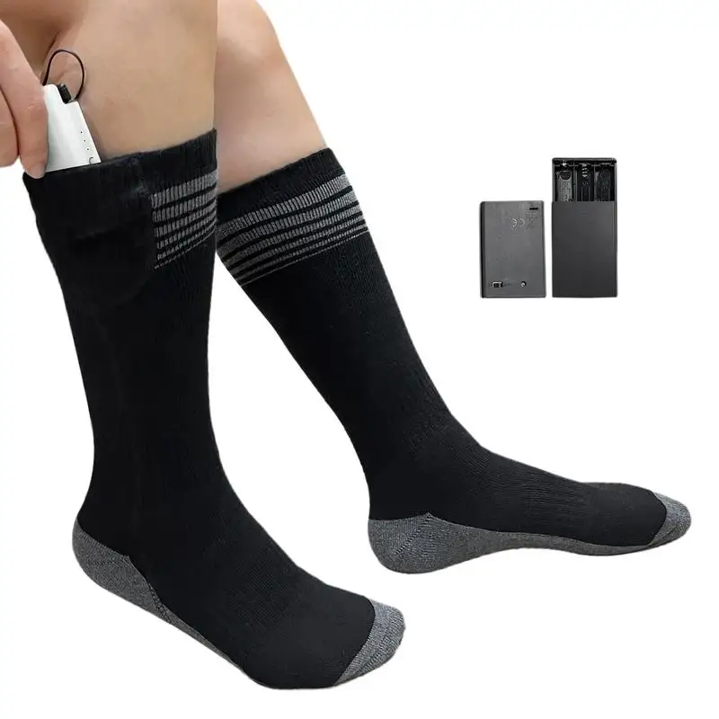 

Heated Socks Ski Electric Foot Warmer Socks For Cold Weather Winter Heated Socks For Snowboarding Skiing Ice Skating Cycling
