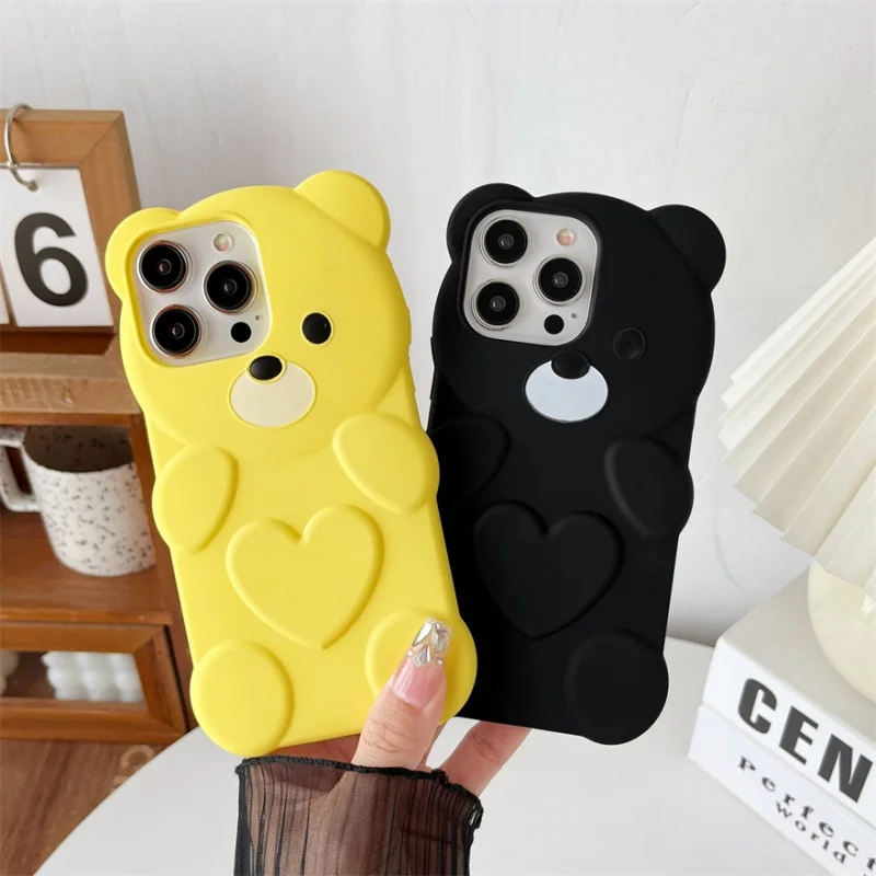 Solid Color Teddy Bear Phone Case, Anti Drop, Electroplating Soft Case, Suitable for iPhone 15, 14, Pro Max, 13, 12
Solid Color Teddy Bear Phone Case, Anti Drop, Electroplating Soft Case, Suitable for iPhone 15, 14, Pro Max, 13, 12