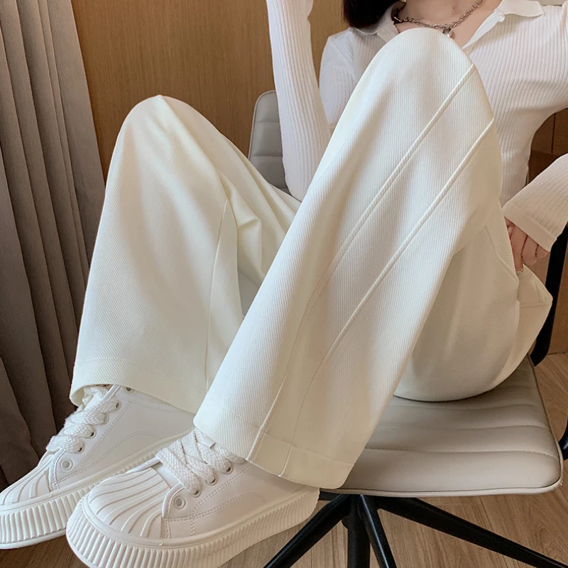 Women's Fashionable Baggy Sweatpants High Waist Straight Loose Trousers High Quality Wide Leg Pants Casual Pantalones Streetwear
Women's Fashionable Baggy Sweatpants High Waist Straight Loose Trousers High Quality Wide Leg Pants Casual Pantalones Streetwear