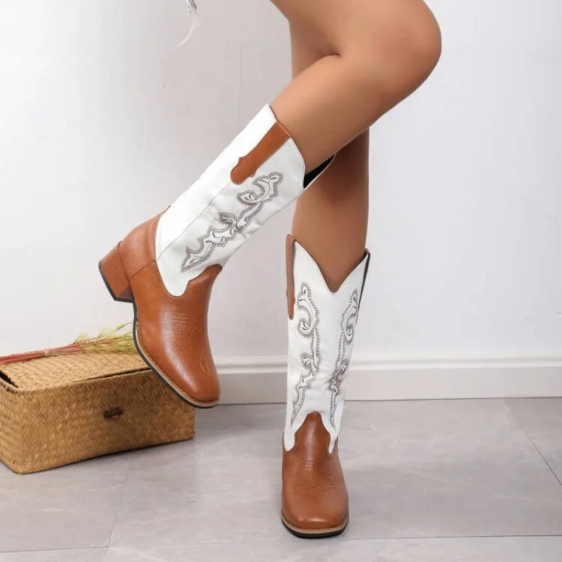 2023Winter Hot Sale Shoes for Female Slip-on Women's Mid-Calf Boots Square Heel Women's Shoes Low Heel Mixed Colors Ladies Boots
2023Winter Hot Sale Shoes for Female Slip-on Women's Mid-Calf Boots Square Heel Women's Shoes Low Heel Mixed Colors Ladies Boots