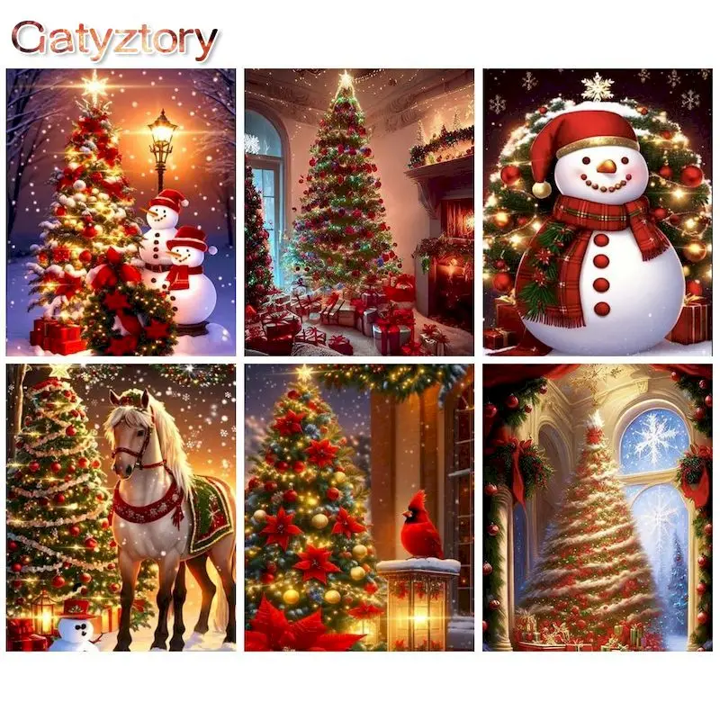 GATYZTORY Painting By Numbers Kits For Adults Children Christmas Tree Oil Picture By Number 40x50cm Framed Photos Diy Gift
GATYZTORY Painting By Numbers Kits For Adults Children Christmas Tree Oil Picture By Number 40x50cm Framed Photos Diy Gift