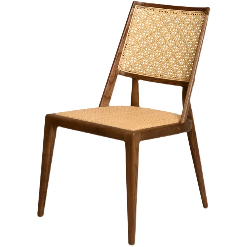 Japanese style solid wood dining chairs, retro and creative single person rattan chairs, restaurants, hotels, leisure backchairs
Japanese style solid wood dining chairs, retro and creative single person rattan chairs, restaurants, hotels, leisure backchairs