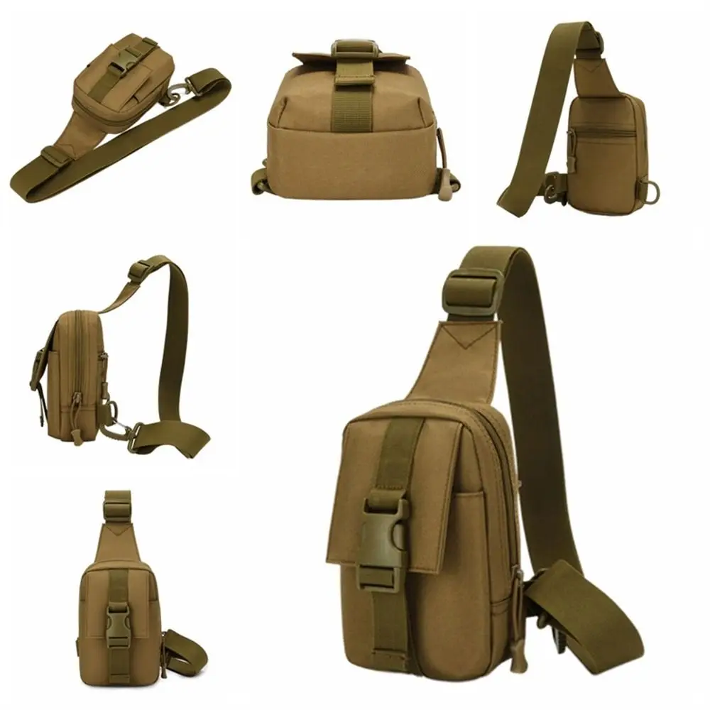 

Waist Pouch Men Chest Bag Crossbody Bags Large Capacity Outdoor Shoulder Bag Adjustable Straps Trekking Pack Chest Sling Bag
