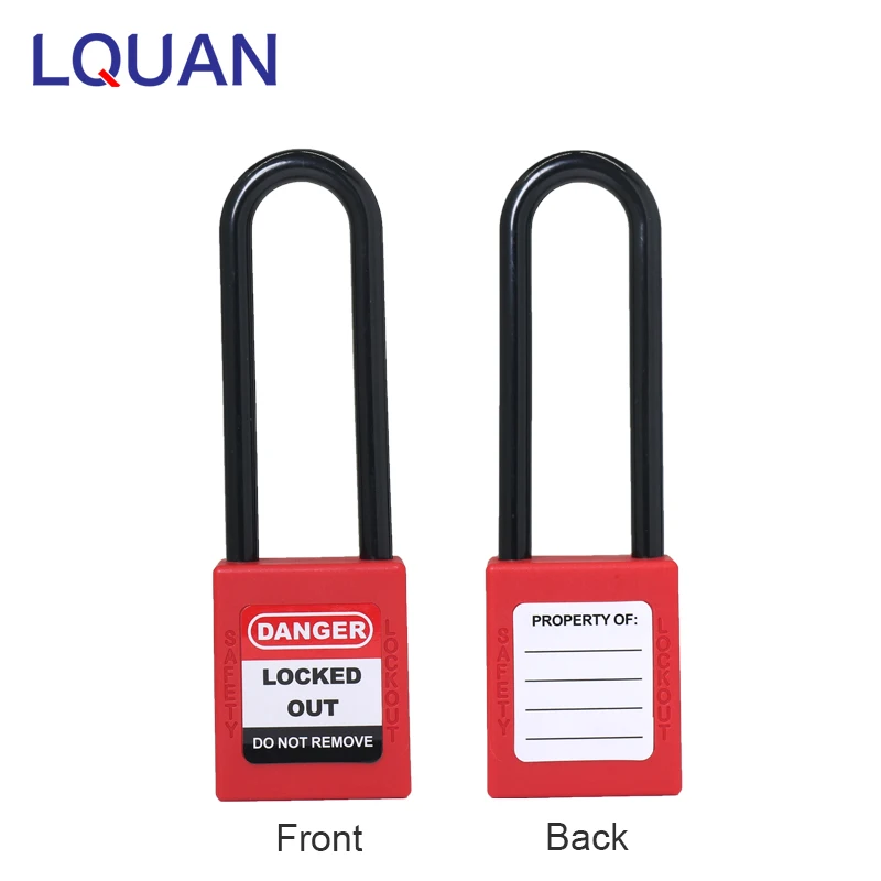 76mm Nylon Long Shackle Safety Padlock ABS Safety Pad Lock With Keyed Alike or Keyed Differ
76mm Nylon Long Shackle Safety Padlock ABS Safety Pad Lock With Keyed Alike or Keyed Differ
